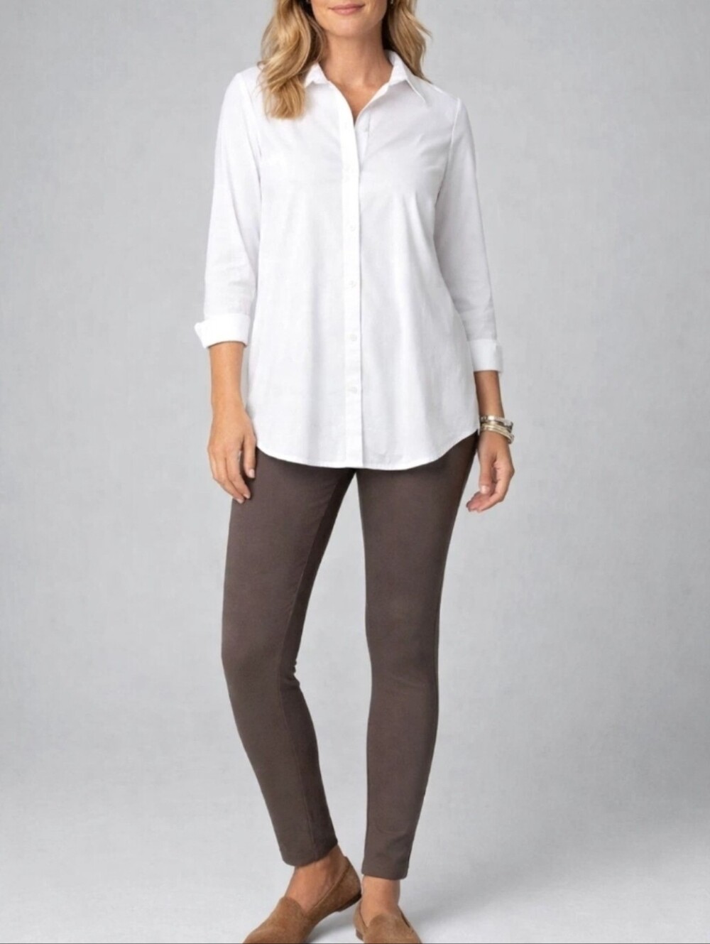J Jill ponte leggings Mocha Brown Size Large